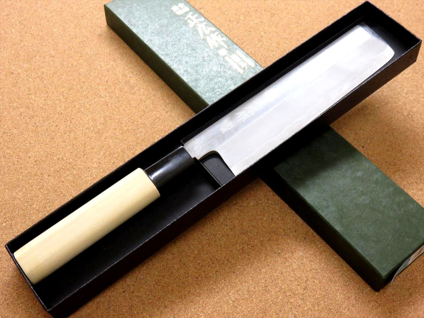 Japanese Masahiro Kitchen Nakiri Usuba Knife 6" Yellow Steel Right handed JAPAN