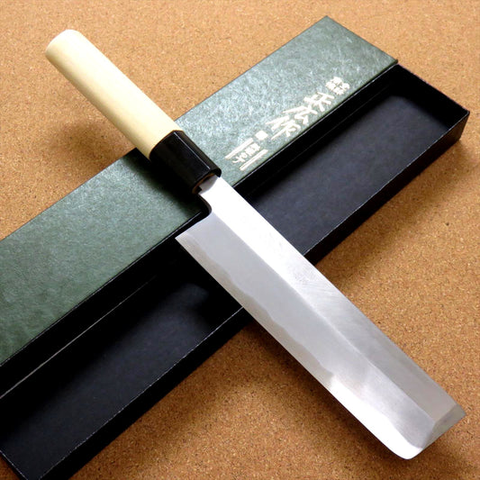 Japanese Masahiro Kitchen Nakiri Usuba Knife 6" Yellow Steel Right handed JAPAN