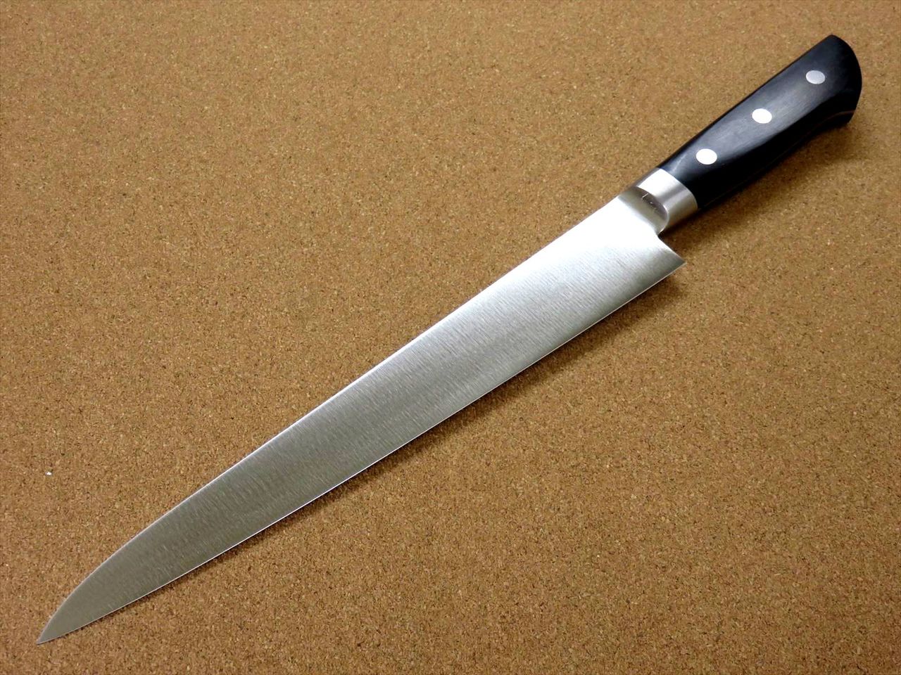 Japanese Masahiro Kitchen Sujihiki Slicing Knife 10.6" MV Kuchigane SEKI JAPAN