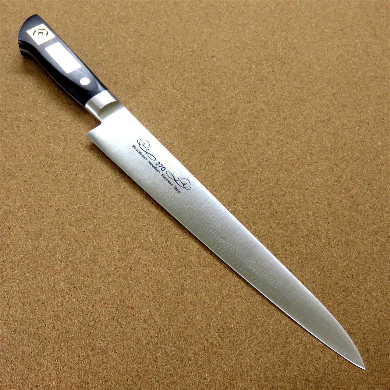 Japanese Masahiro Kitchen Sujihiki Slicing Knife 10.6" MV Kuchigane SEKI JAPAN