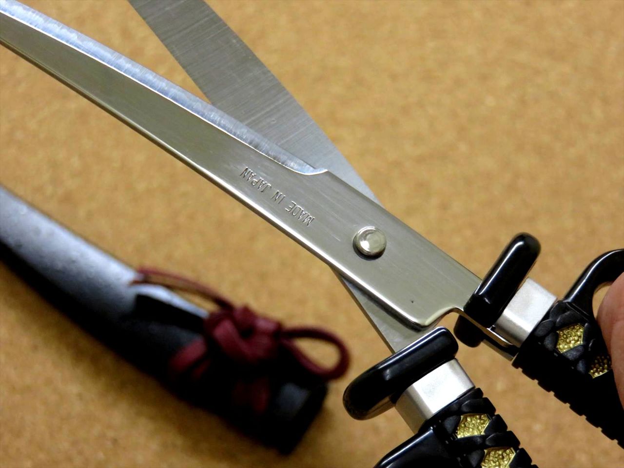 Japanese NIKKEN Samurai Design Paper Scissors Ryoma Sakamoto Right handed JAPAN
