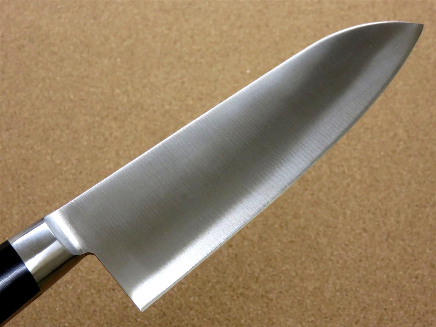 Japanese SETO-A ISEYA JIHEI Kitchen Santoku Knife 180mm 7 in Bolster SEKI JAPAN