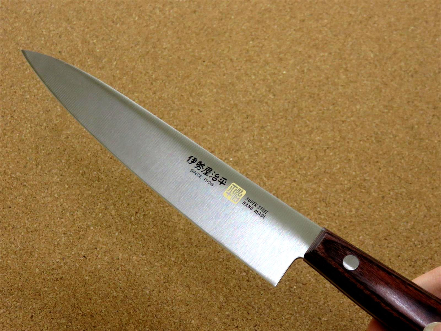 Japanese SETO-E Kitchen Petty Utility Knife 6 inch Mahogany Handle SEKI JAPAN