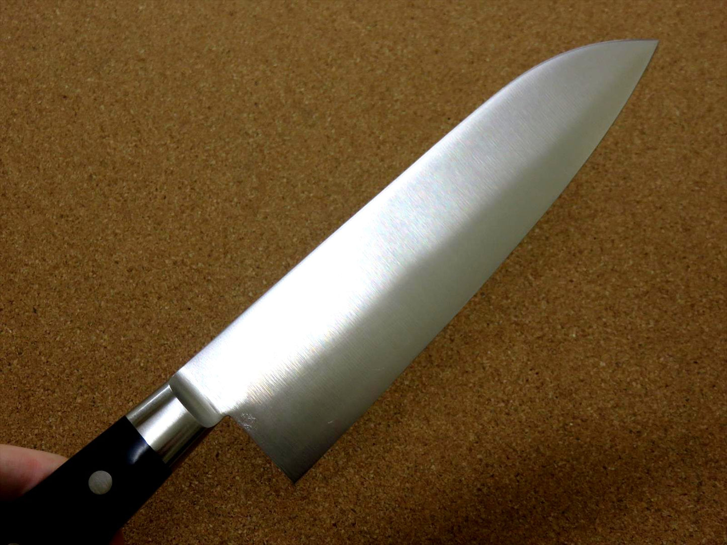 Japanese SETO-F ISEYA JIHEI Kitchen Santoku Knife 180mm 7 in Bolster SEKI JAPAN