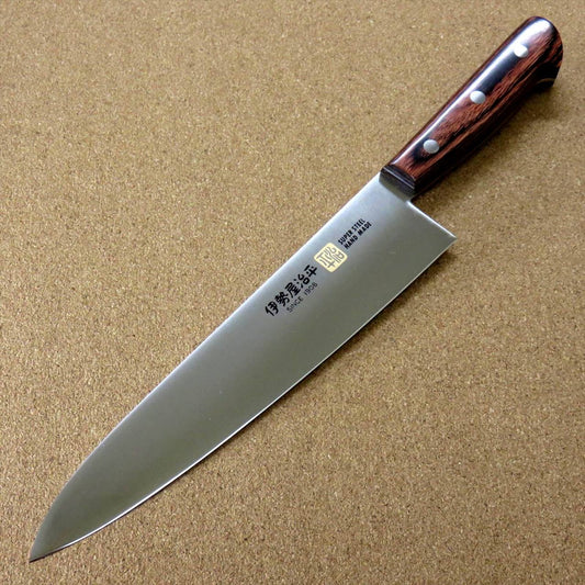 Japanese SETO ISEYA-E Kitchen Gyuto Chef's Knife 210mm 8.3" Mahogany SEKI JAPAN