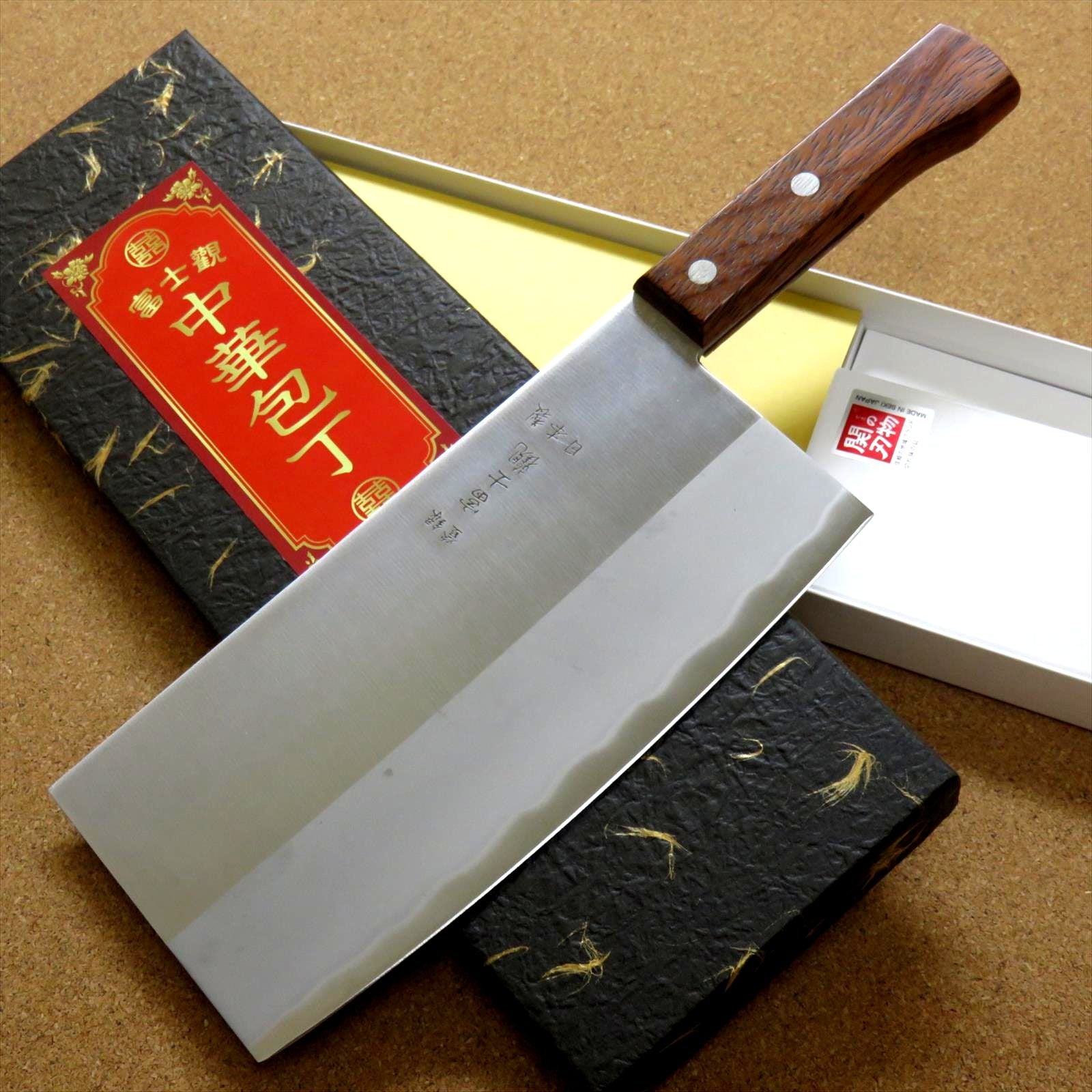 Crude - Chinese Vegetable Cleaver Knife, 7 inch, Carbon Steel, Super Thin &  Light