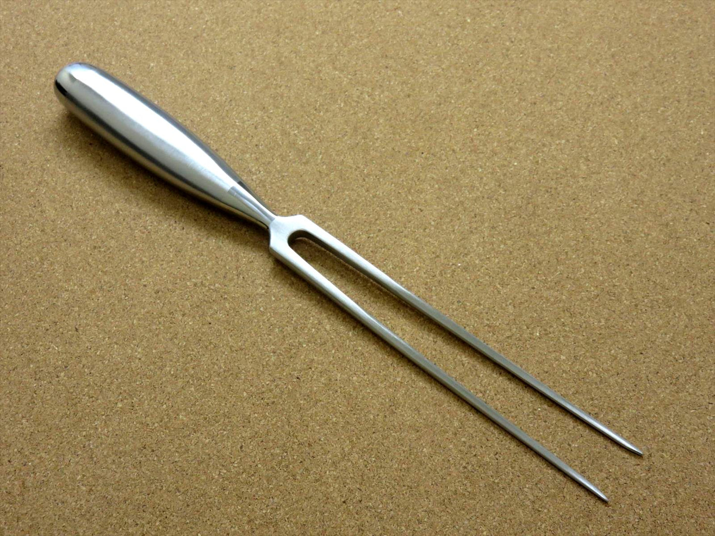 Japanese Kitchen Carving Fork 315mm 12 in All Stainless Steel Handle SEKI JAPAN