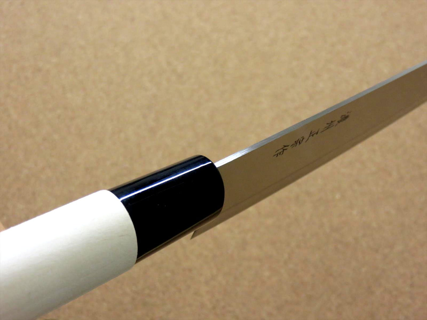 Japanese Masamune Kitchen Santoku Knife 170mm 7" Natural Wood Handle SEKI JAPAN