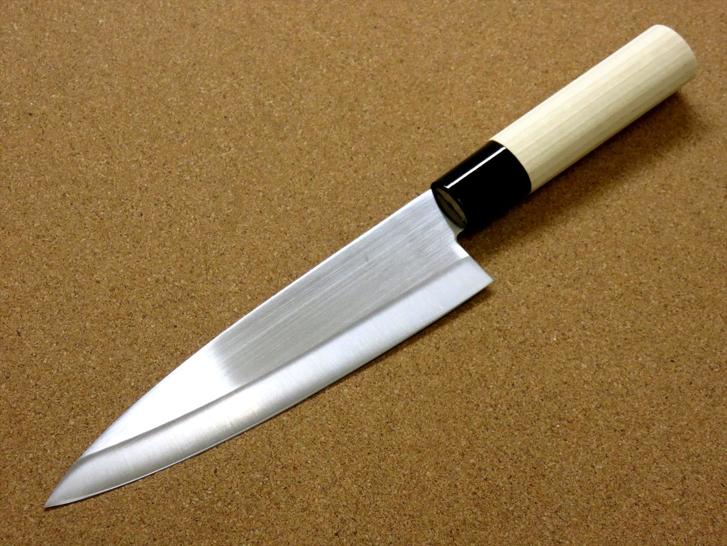Japanese Masamune Kitchen Chef's Knife 170mm 7 in Natural Wood Handle SEKI JAPAN