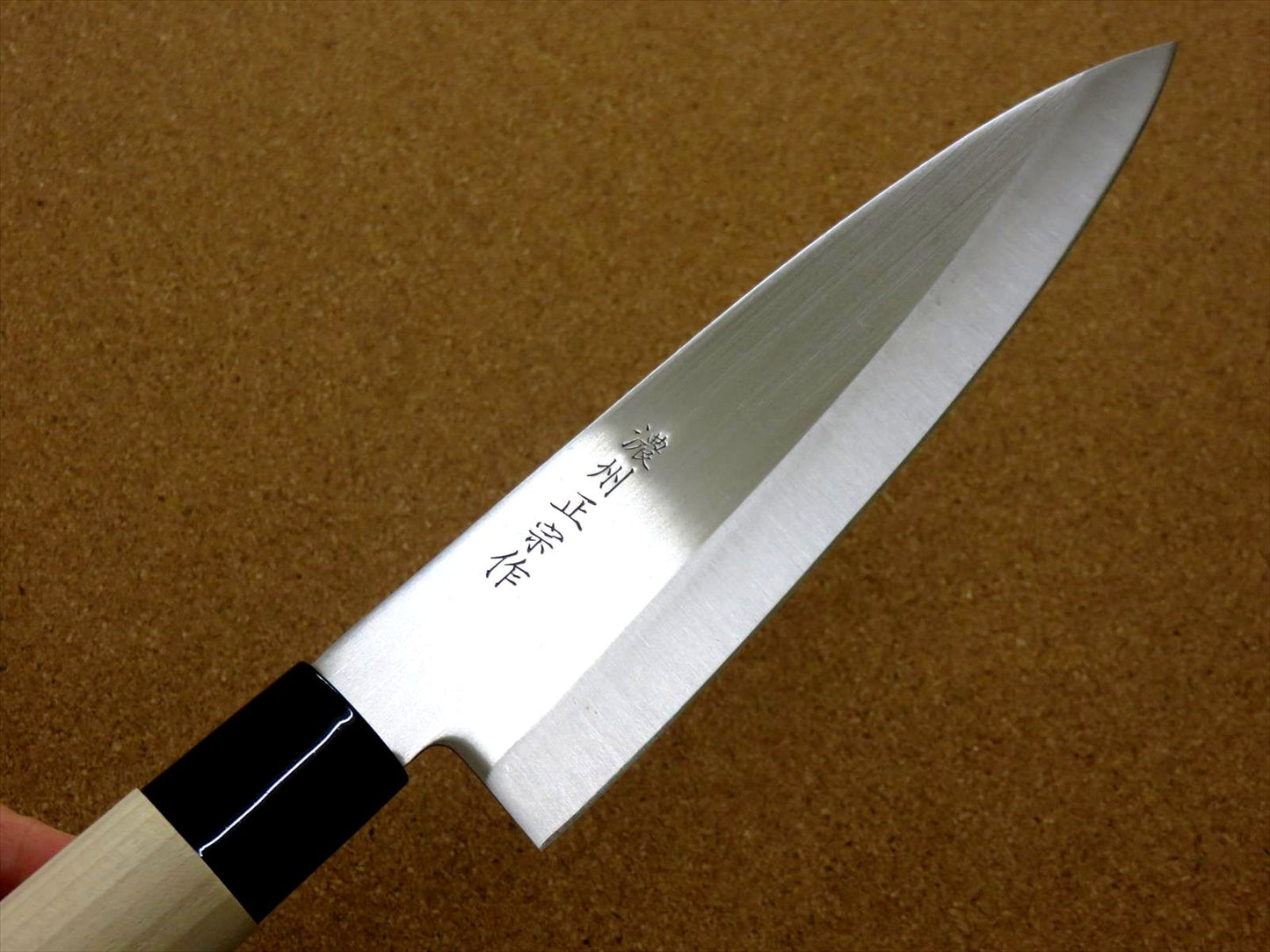 Japanese Masamune Kitchen Chef's Knife 170mm 7 in Natural Wood Handle SEKI JAPAN