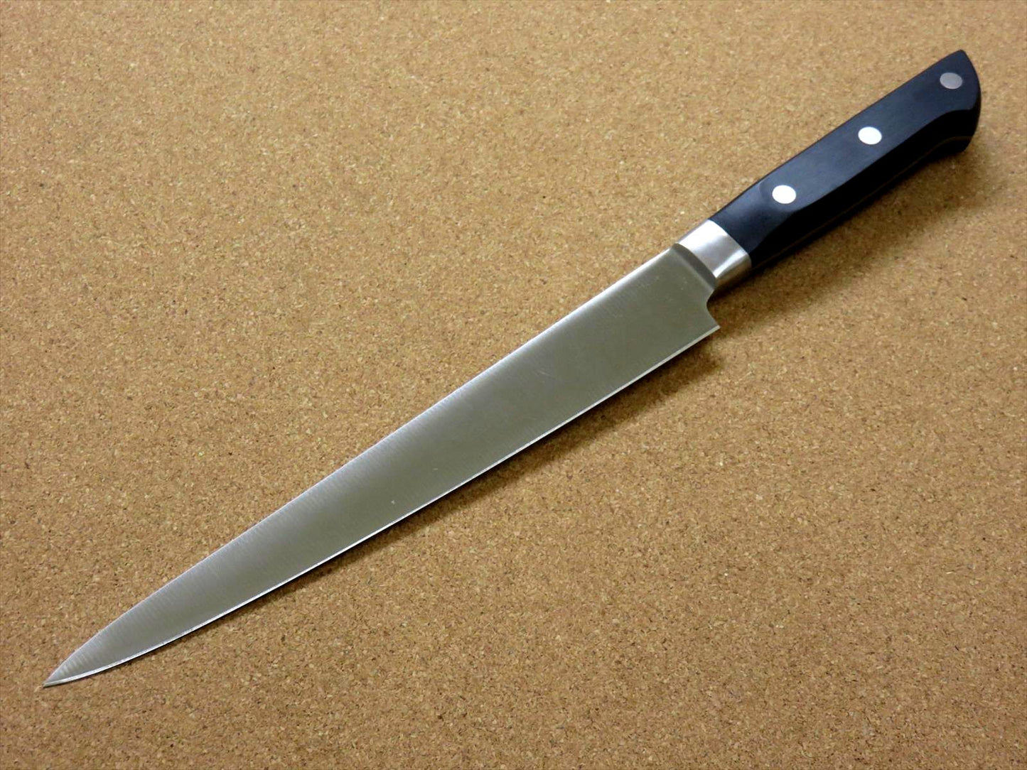 Japanese Masamune Kitchen Slicing Knife 210mm 8 in ABS resin Bolster SEKI JAPAN
