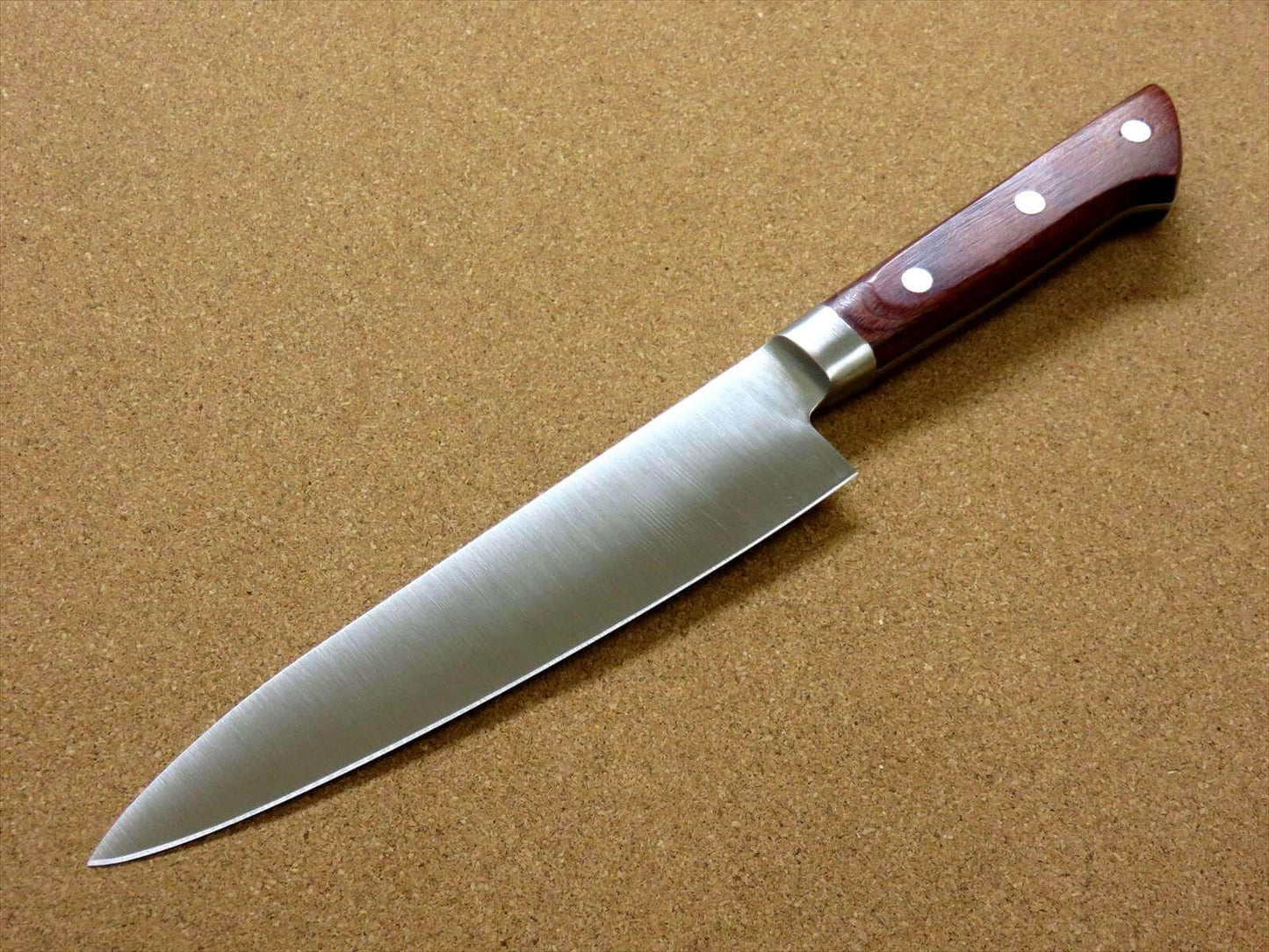 Japanese Masamune Kitchen Chef's Knife 180mm 7 inch Brown Plywood SEKI JAPAN