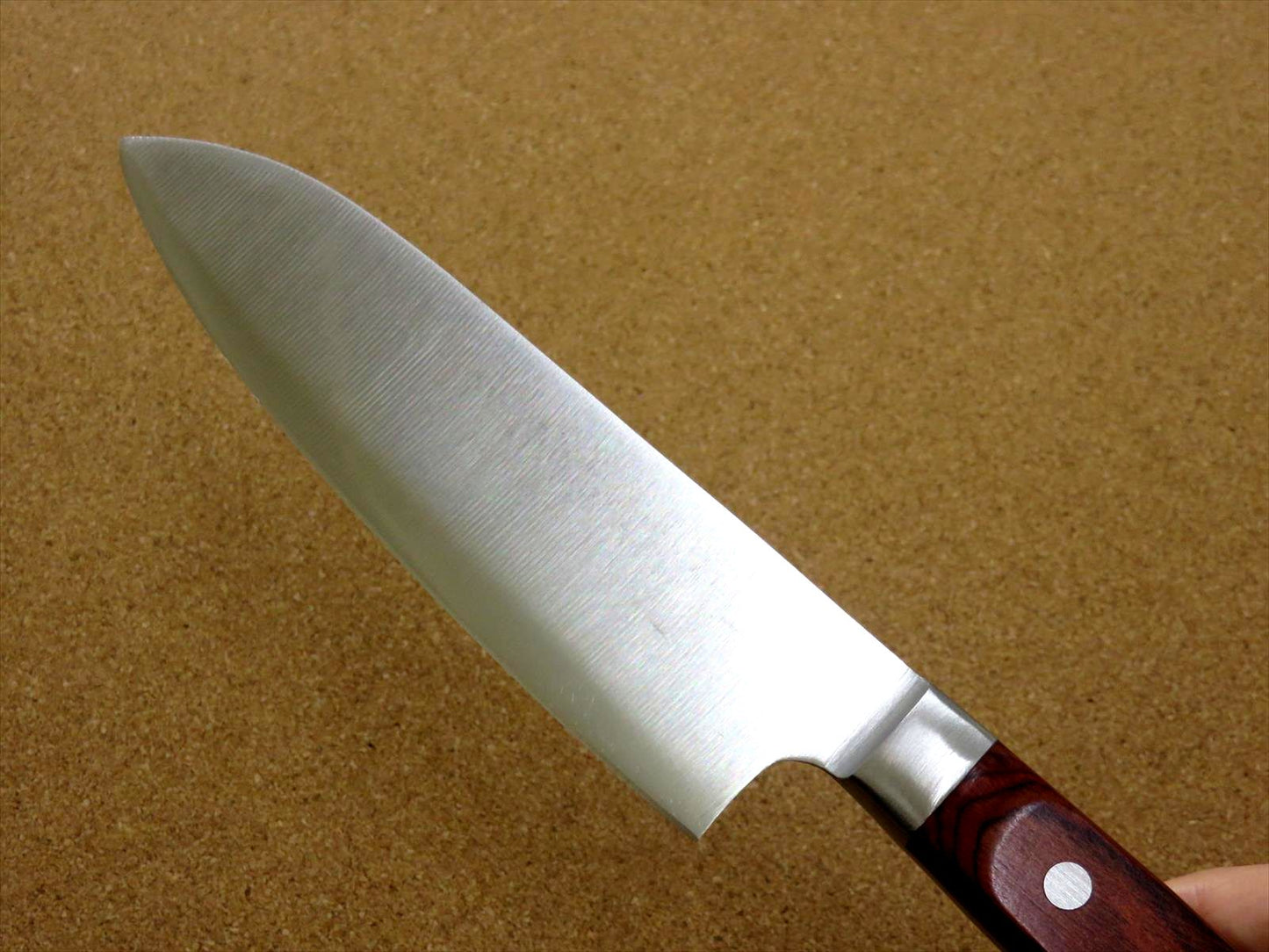 Japanese Masamune Kitchen Small Santoku Knife 150mm 6" Brown Plywood SEKI JAPAN