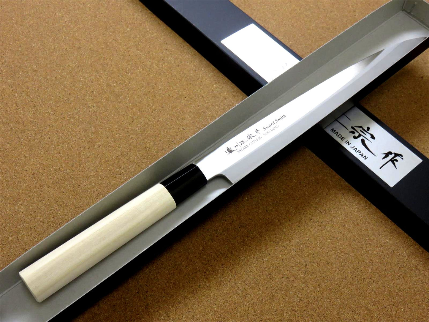 Japanese Masamune Kitchen Sashimi Knife 9 inch Single edged Right handed JAPAN