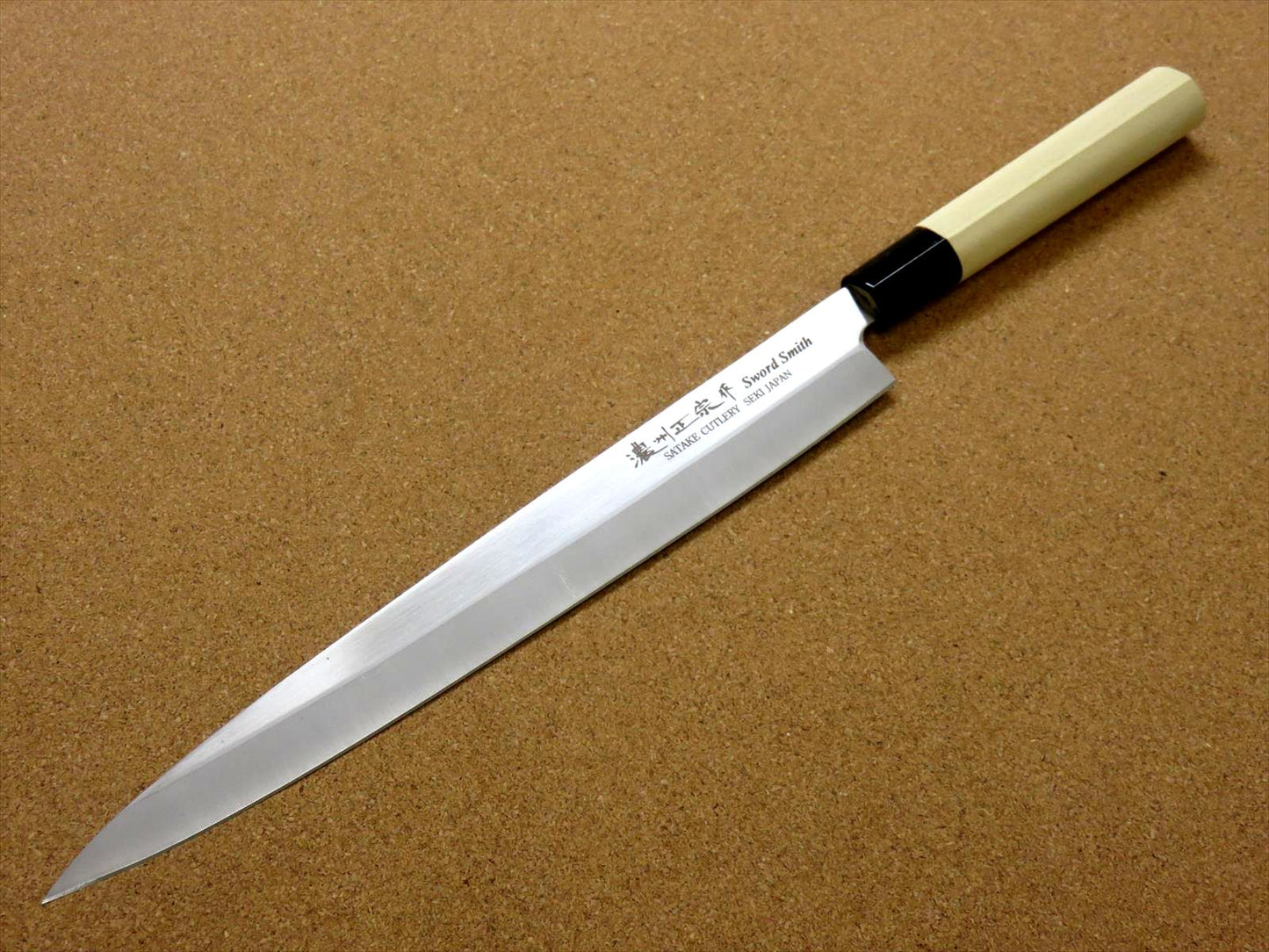 Japanese Masamune Kitchen Sashimi Knife 10" Single edged Left handed SEKI JAPAN