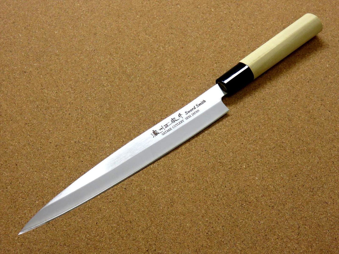 Japanese Masamune Kitchen Sashimi Knife 8 in Single edged Left handed SEKI JAPAN