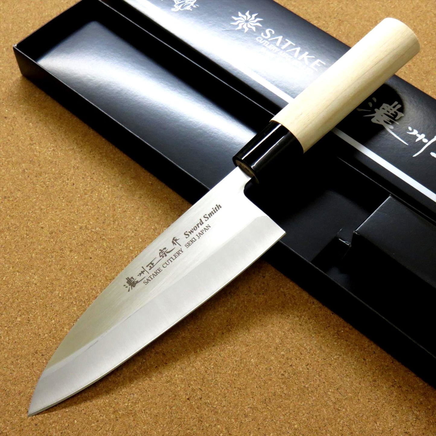 Japanese Masamune Kitchen Deba Knife 155mm 6 inch Single edged Left handed JAPAN