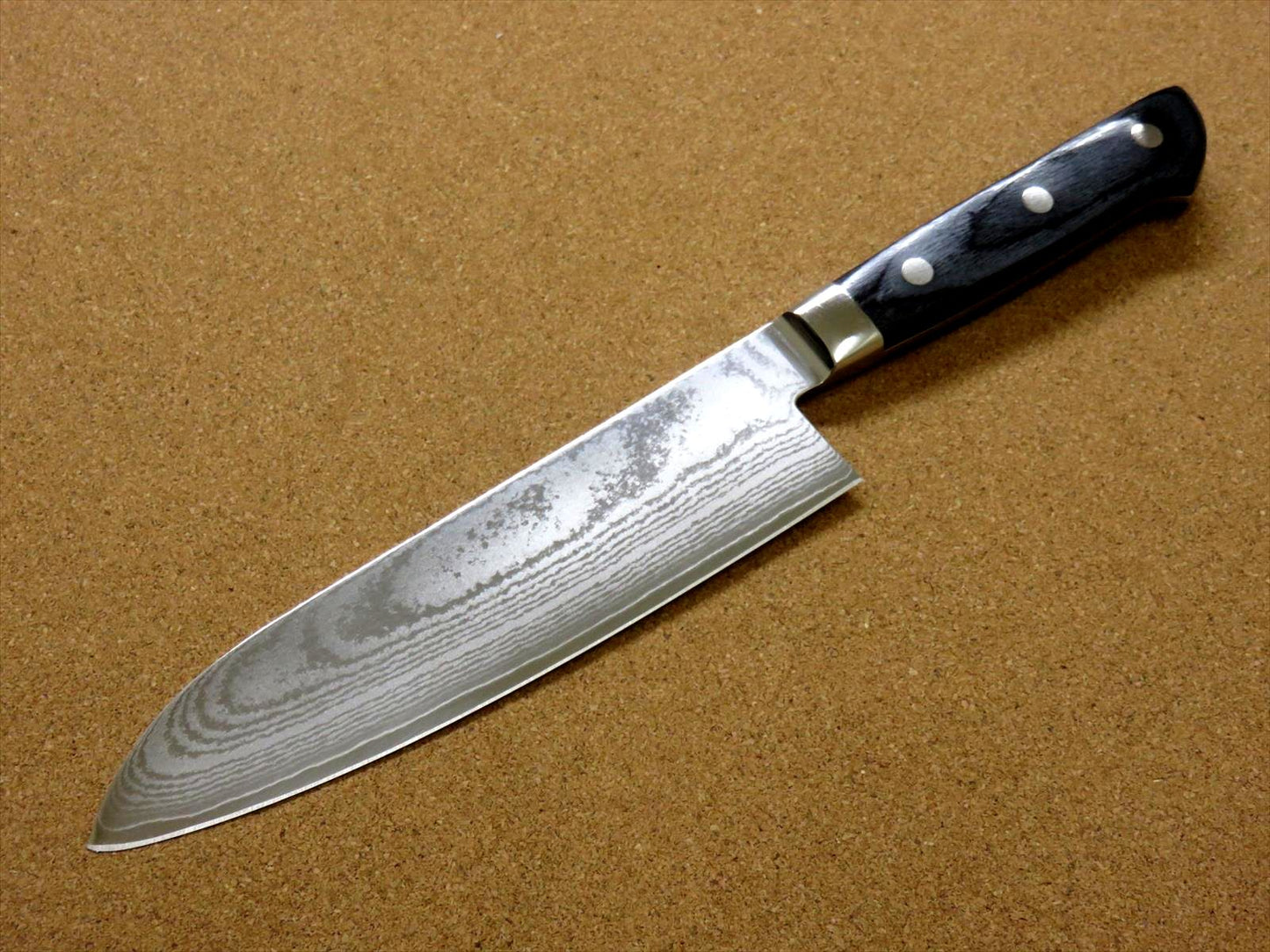 Japanese Masamune Kitchen Santoku Knife 180mm 7 inch Damascus 69 Layers JAPAN