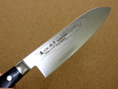 Japanese Masamune Kitchen Santoku Knife 180mm 7 inch Damascus 69 Layers JAPAN