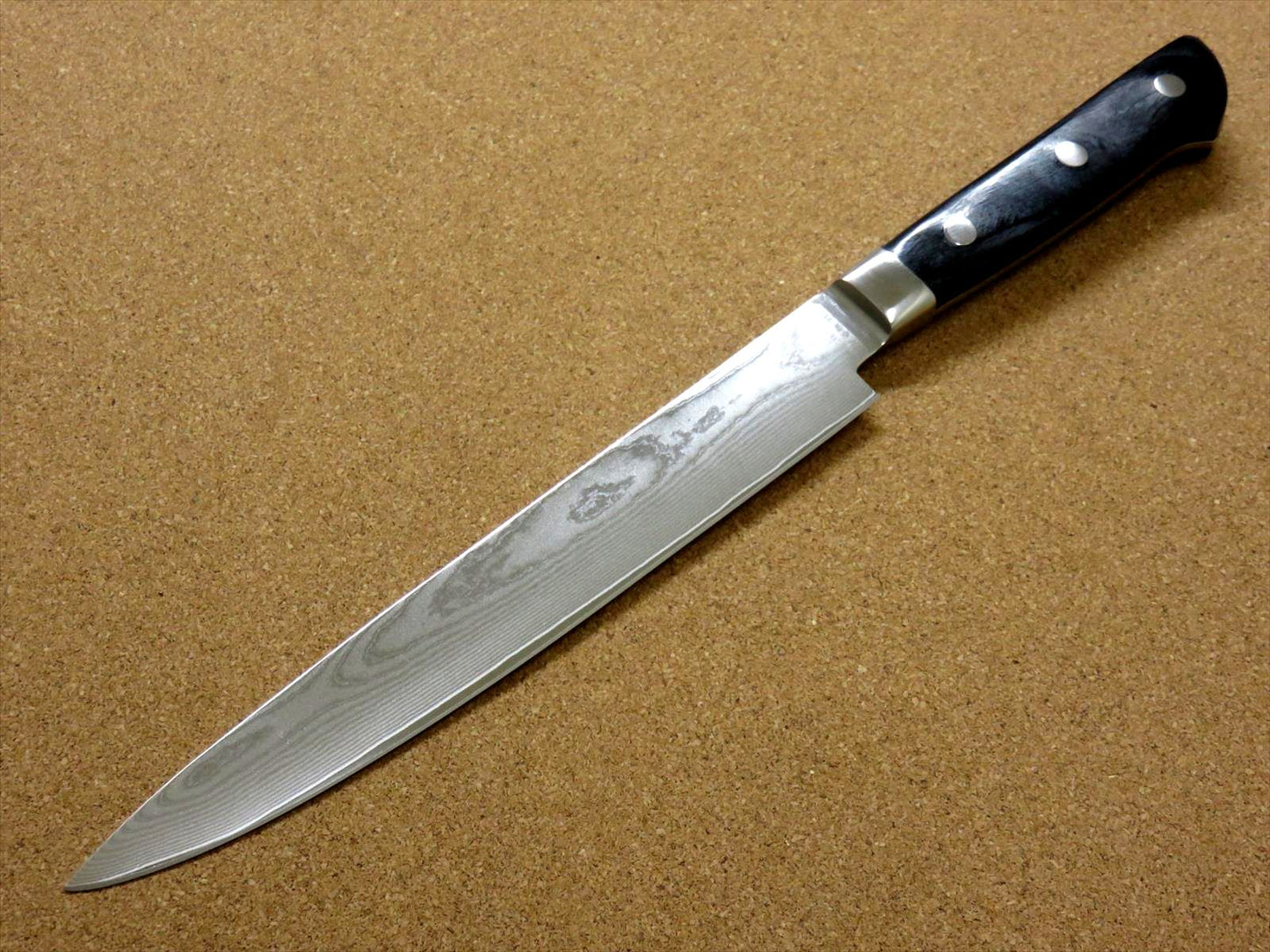 Japanese Masamune Kitchen Carving Knife 200mm 8 in Damascus 69 Layers SEKI JAPAN