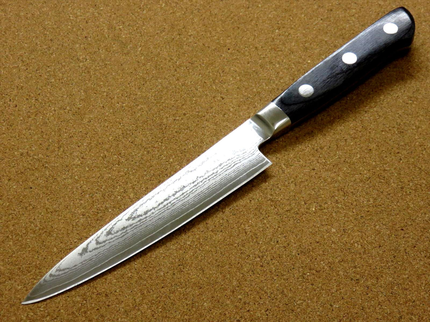 Japanese Masamune Kitchen Utility Knife 135mm 5 in Damascus 69 Layers SEKI JAPAN