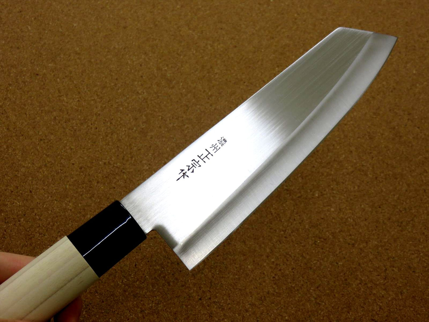 Japanese Masamune Kitchen Santoku Knife 7 inch Natural Wood Handle SEKI JAPAN