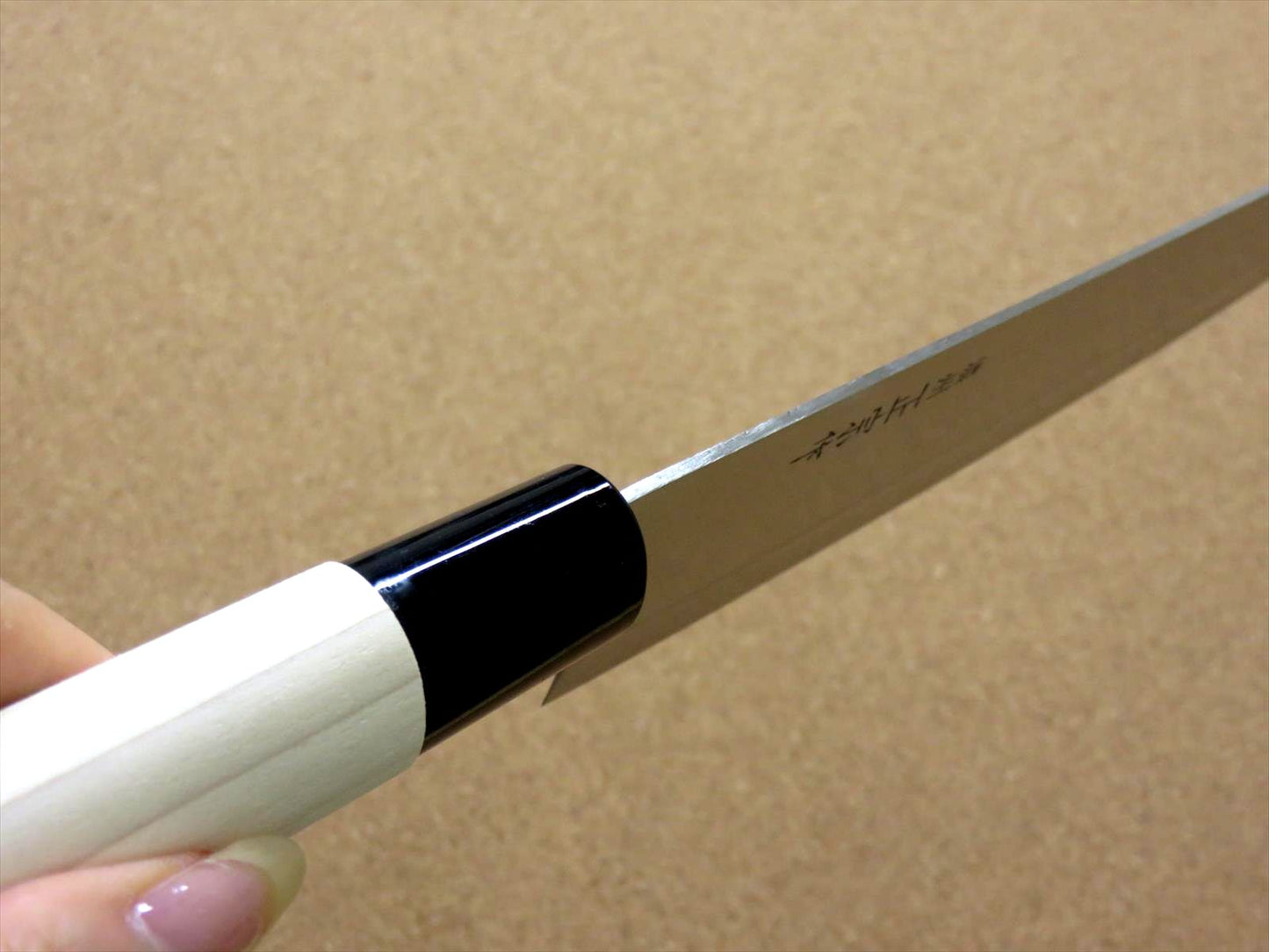 Japanese Masamune Kitchen Santoku Knife 7 inch Natural Wood Handle SEKI JAPAN