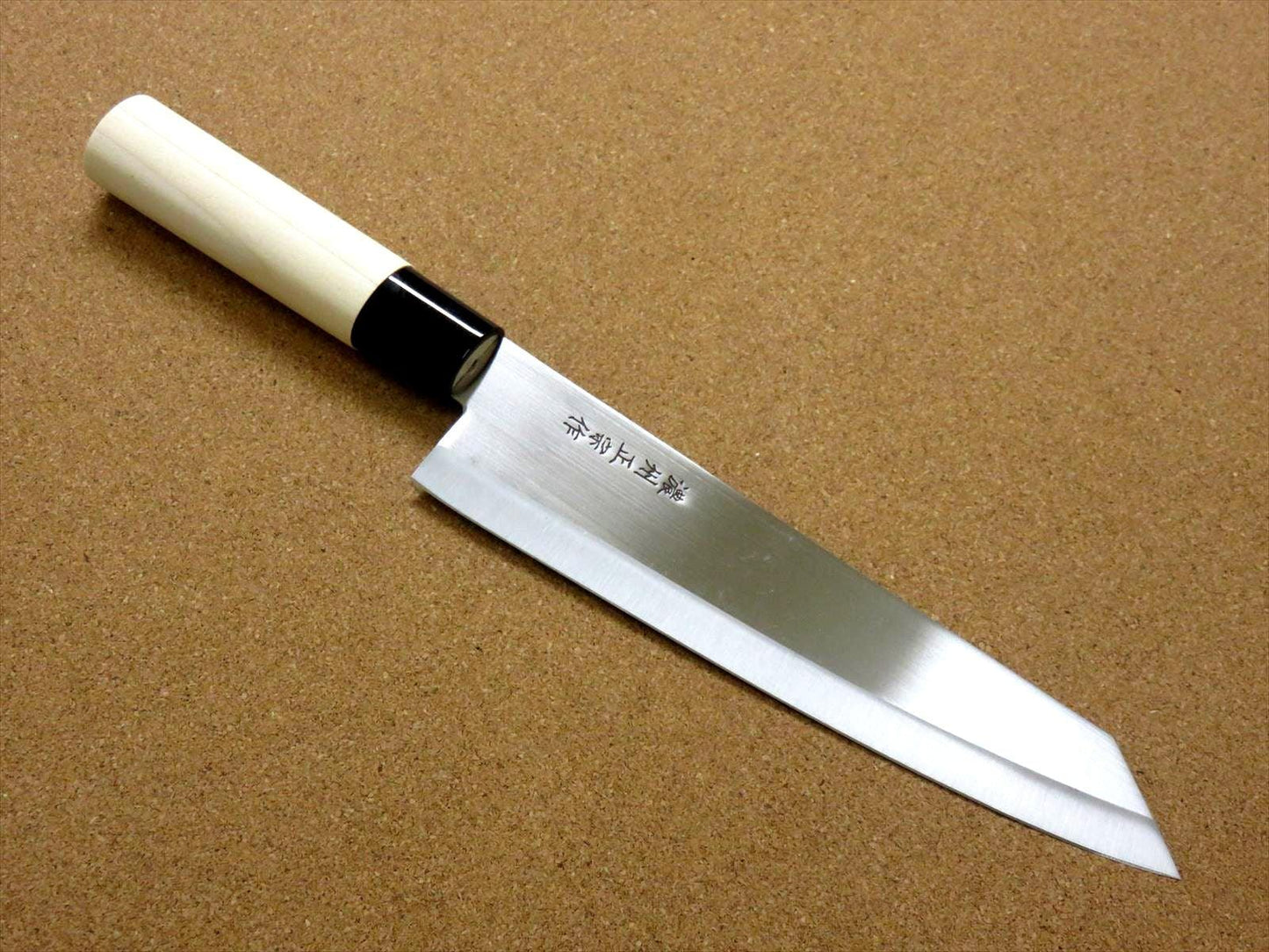 Japanese Masamune Kitchen Chef's Knife 200mm 8 in Natural Wood Handle SEKI JAPAN