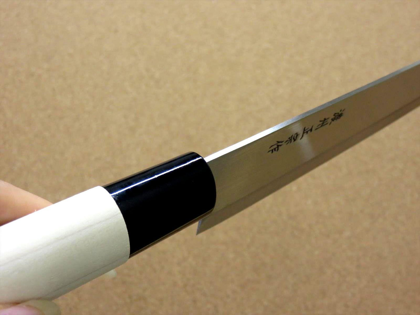 Japanese Masamune Kitchen Chef's Knife 200mm 8 in Natural Wood Handle SEKI JAPAN