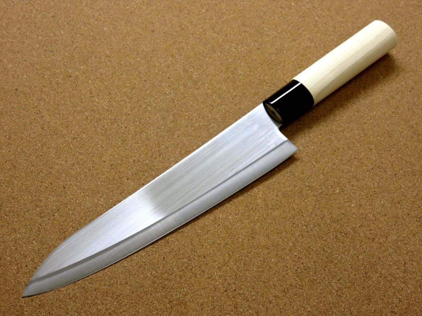 Japanese Masamune Kitchen Chef's Knife 210mm 8 in Natural Wood Handle SEKI JAPAN