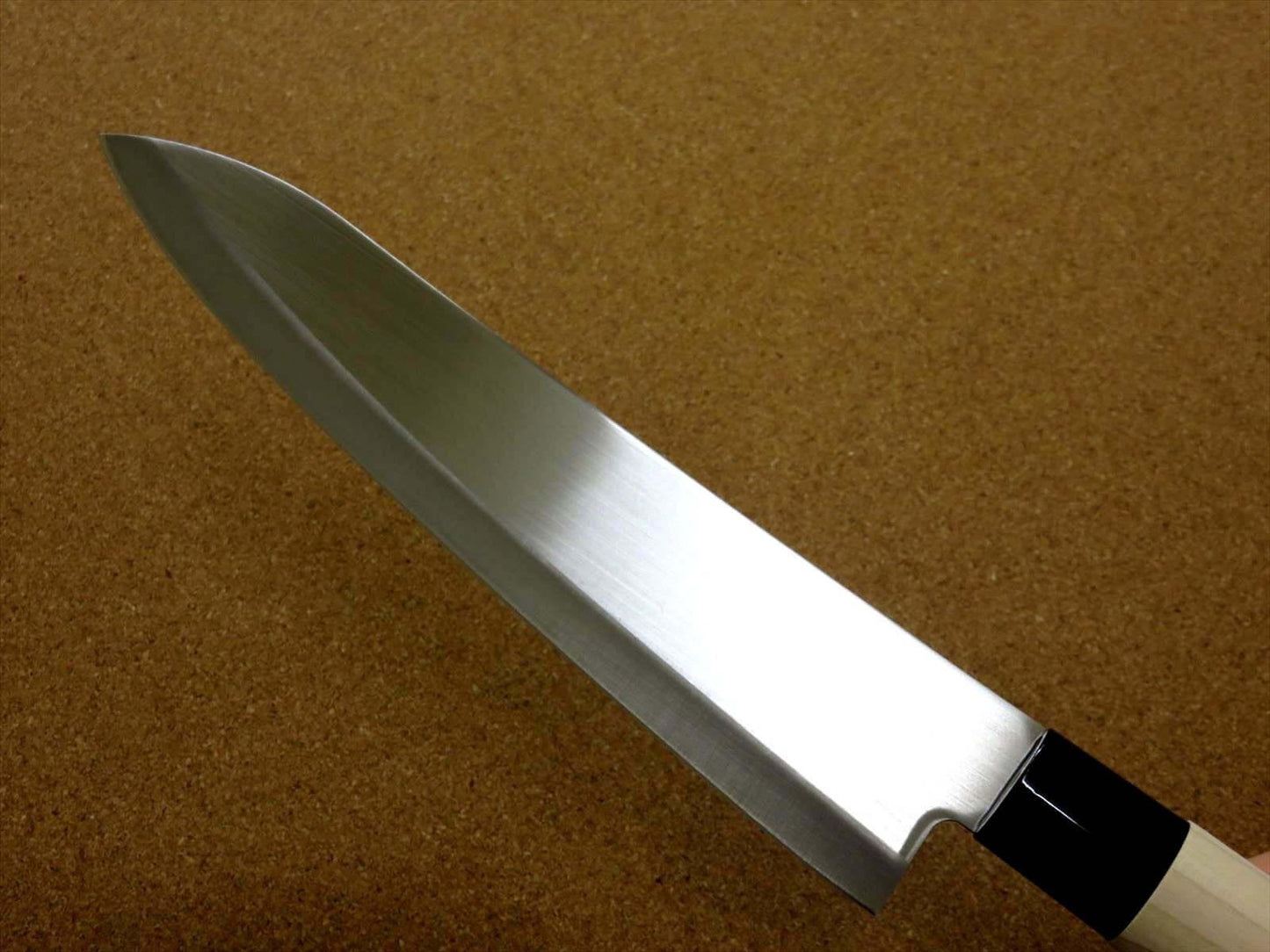 Japanese Masamune Kitchen Chef's Knife 210mm 8 in Natural Wood Handle SEKI JAPAN