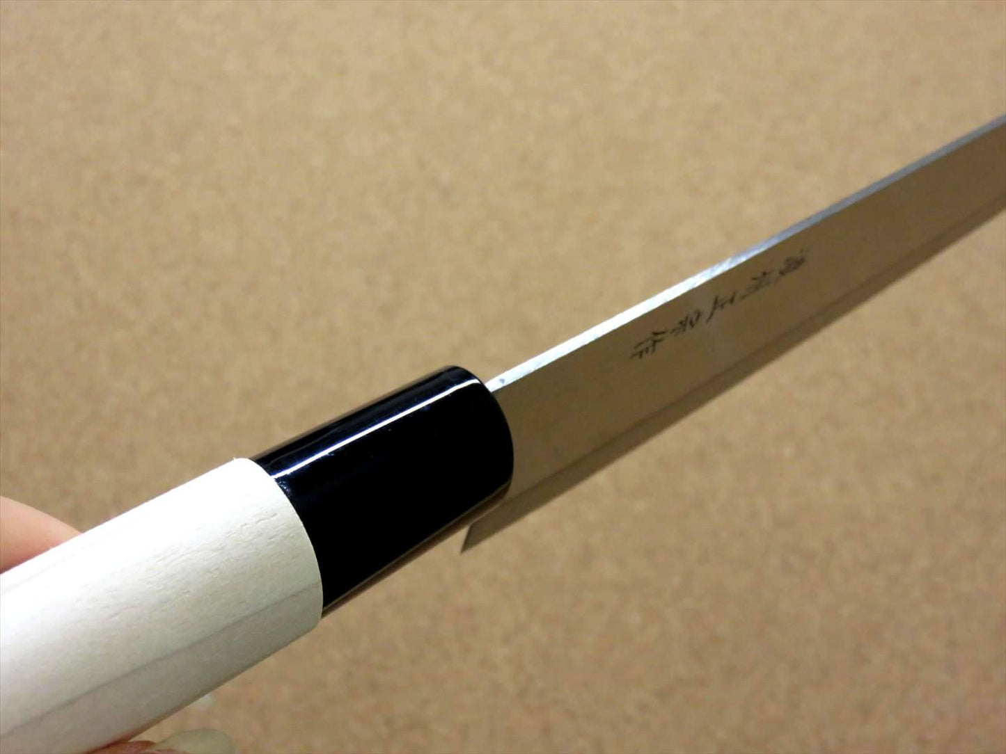 Japanese Masamune Kitchen Chef's Knife 210mm 8 in Natural Wood Handle SEKI JAPAN