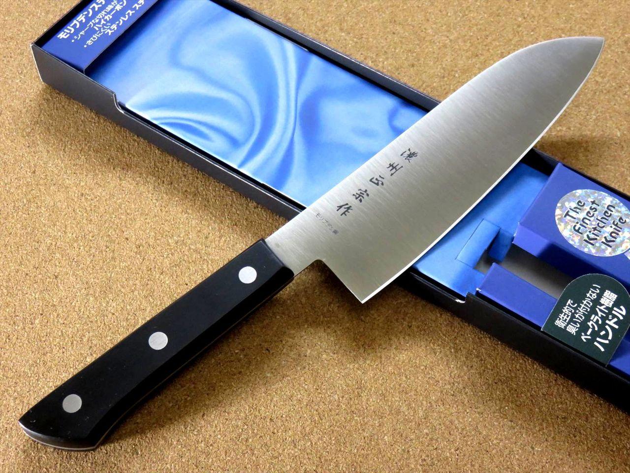 Japanese Masamune Kitchen Santoku Knife 6.7 inch Phenol resin Handle SEKI JAPAN