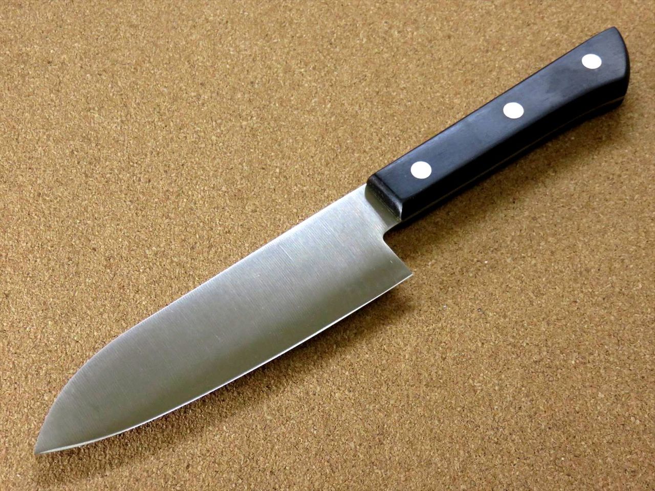 Japanese Masamune Kitchen Small Santoku Knife 5.3 inch Phenol resin Handle SEKI JAPAN