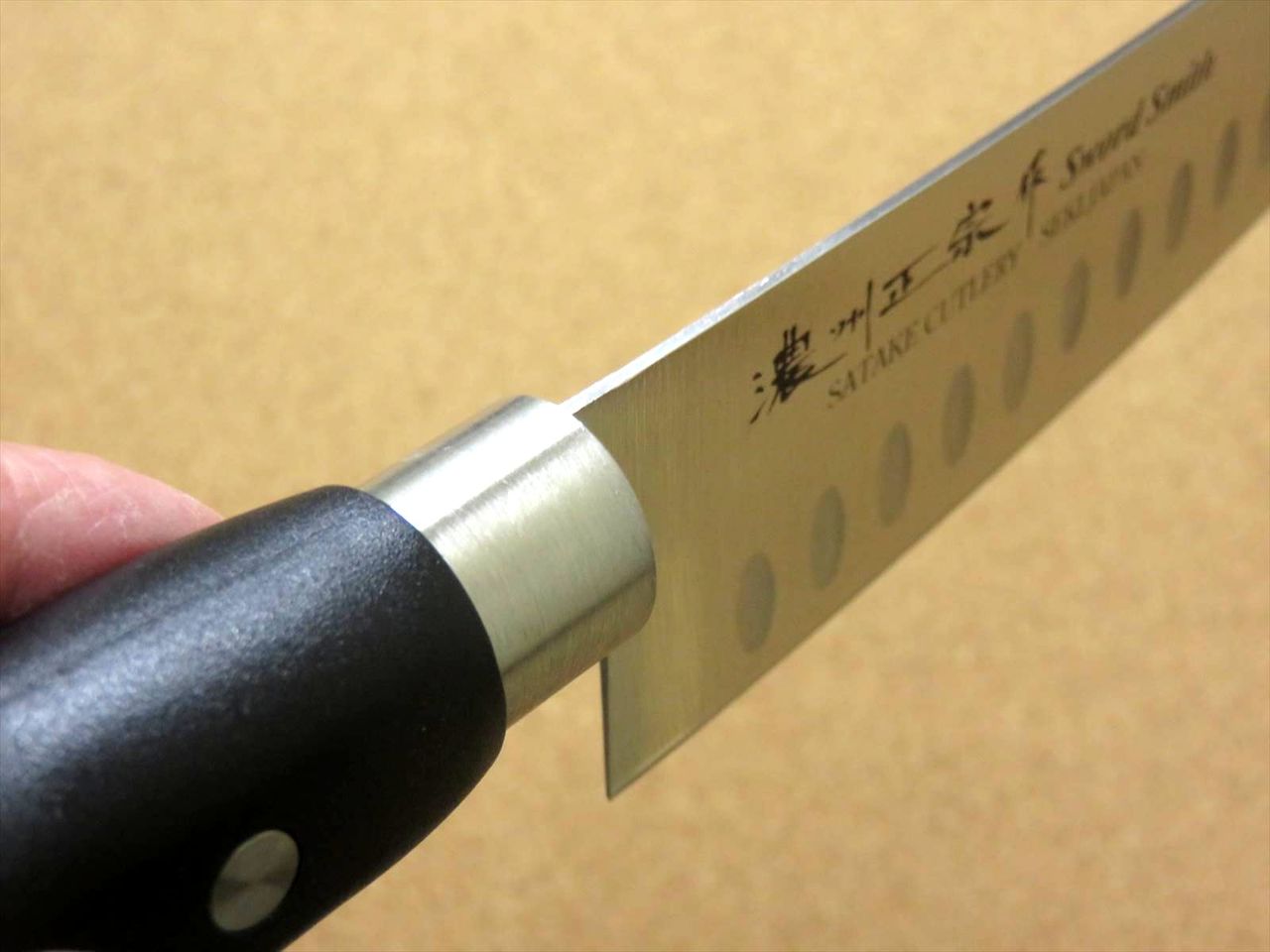 Japanese Masamune Kitchen Dimple Santoku Knife 6.7" Polypropylene Handle JAPAN