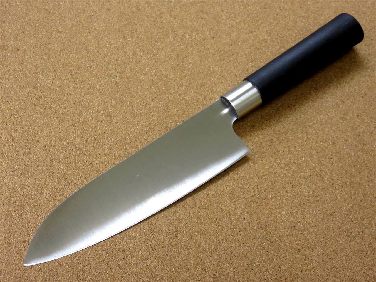 Japanese Masamune Kitchen Dimple Santoku Knife 170mm 6.7 inch Round handle SEKI JAPAN