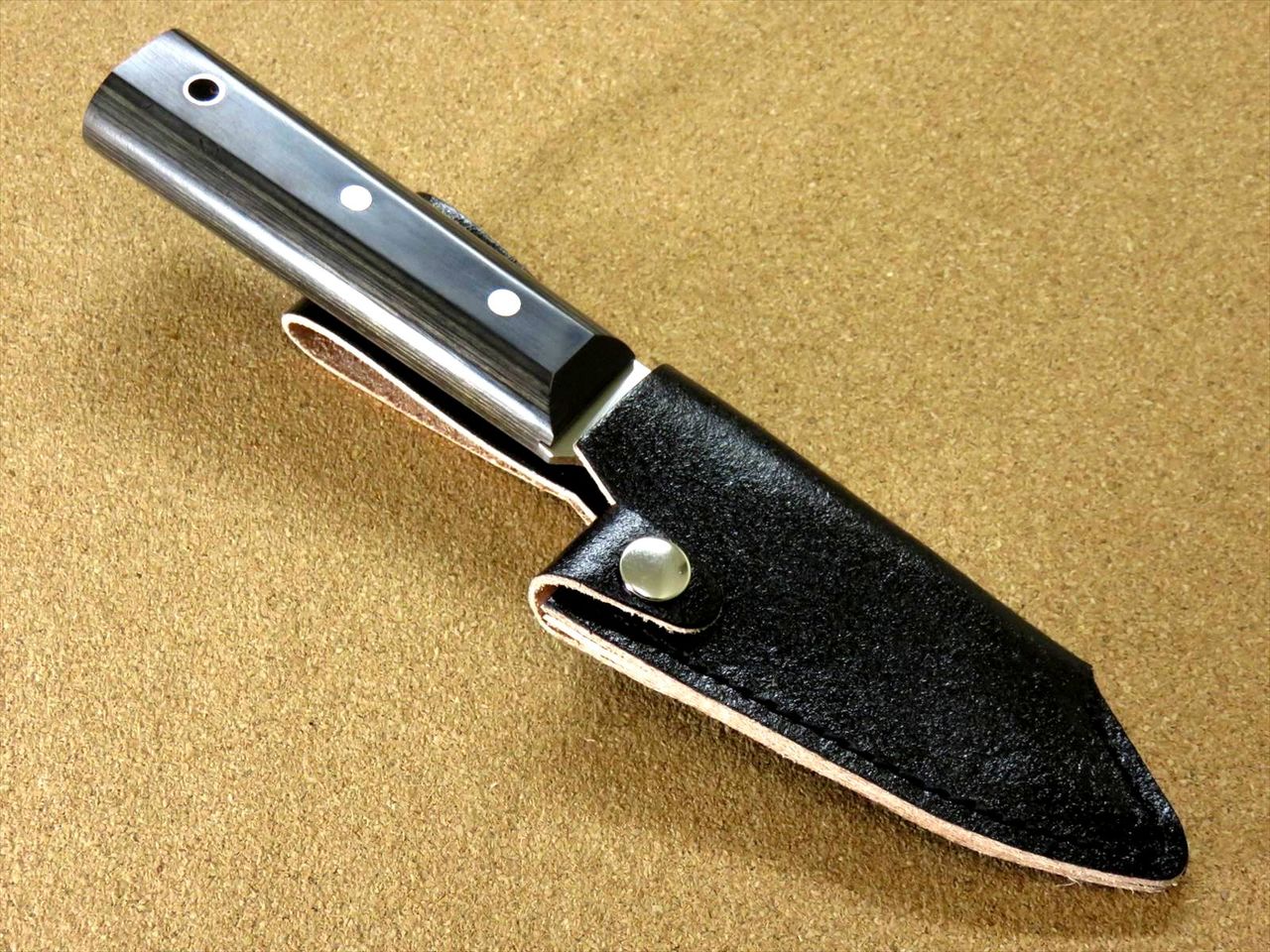 Japanese Camping Knife 3.7" Right handed Hunting Outdoor Survival Sheath JAPAN