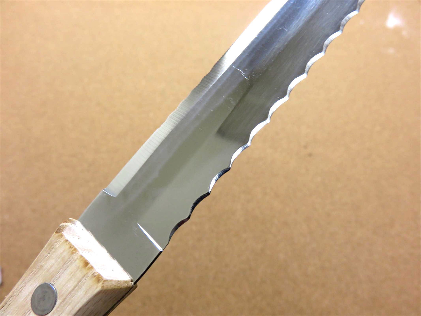 Japanese Kitchen Bread Tomato Knife 8.7 inch Serrated & Wave Double edged JAPAN
