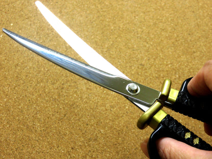 Japanese NIKKEN Samurai Design Paper Scissors Nobunaga Oda Right handed JAPAN