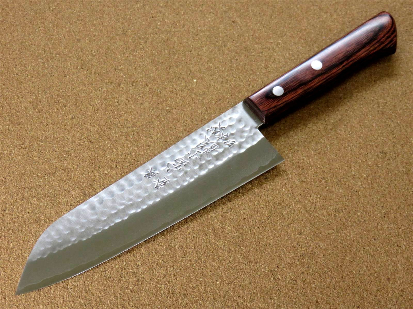 Japanese Kitchen Santoku Knife 170mm 6.7 inch 3 Layers VG-1 Hammer Forged JAPAN