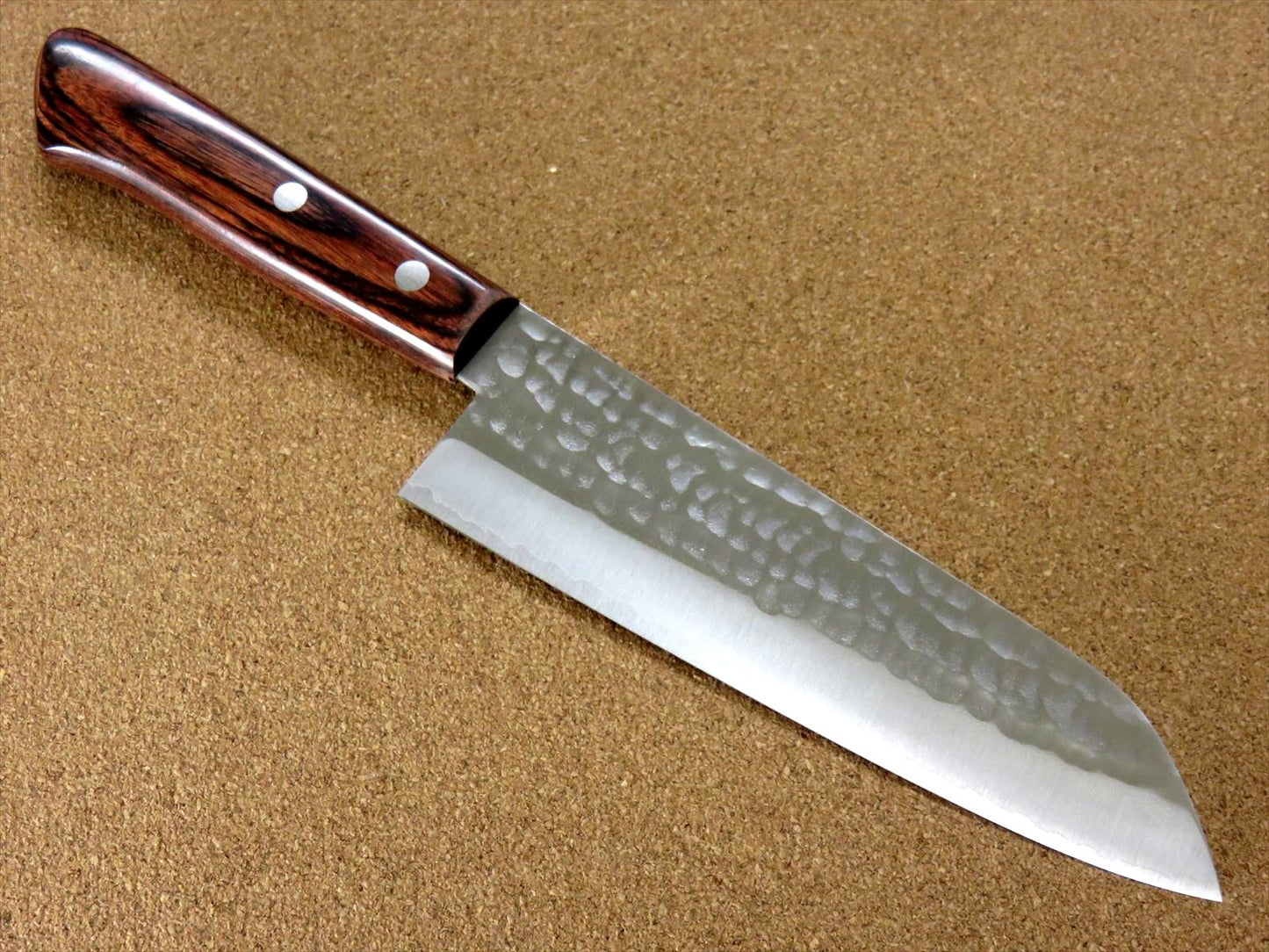 Japanese Kitchen Santoku Knife 170mm 6.7 inch 3 Layers VG-1 Hammer Forged JAPAN