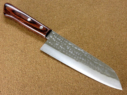 Japanese Kitchen Santoku Knife 170mm 6.7 inch 3 Layers VG-1 Hammer Forged JAPAN