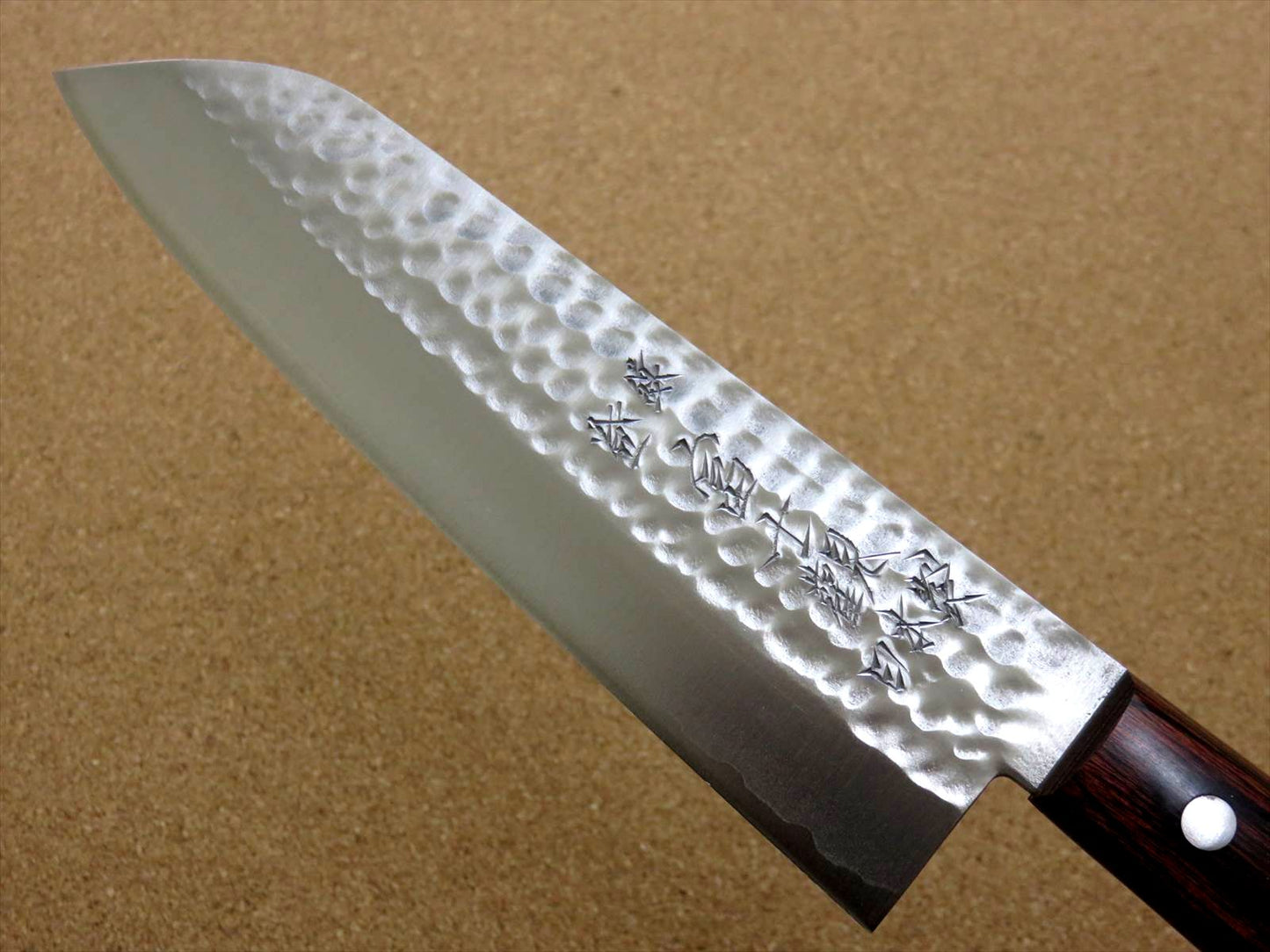 Japanese Kitchen Santoku Knife 170mm 6.7 inch 3 Layers VG-1 Hammer Forged JAPAN
