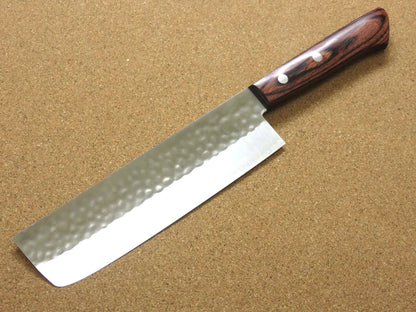 Japanese Kitchen Nakiri Vegetable Knife 165mm 6.5 inch 3 Layers Hammered JAPAN
