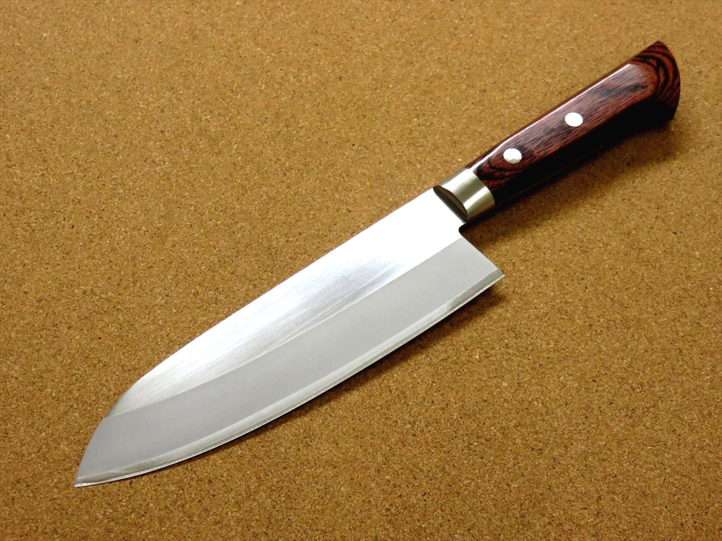 Japanese Masamune Kitchen Santoku Knife 170mm 7 in Bokashi 3 Layers SEKI JAPAN