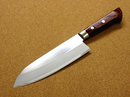 Japanese Masamune Kitchen Santoku Knife 170mm 7 in Bokashi 3 Layers SEKI JAPAN