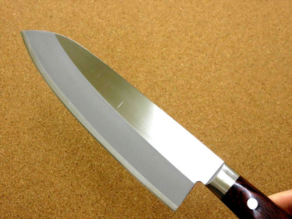 Japanese Masamune Kitchen Santoku Knife 170mm 7 in Bokashi 3 Layers SEKI JAPAN