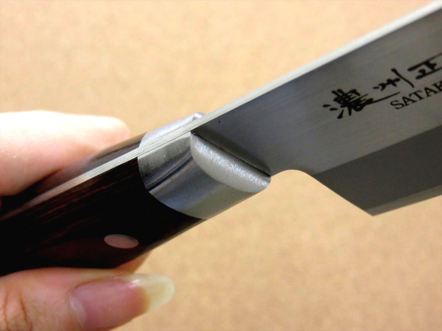 Japanese Masamune Kitchen Santoku Knife 170mm 7 in Bokashi 3 Layers SEKI JAPAN