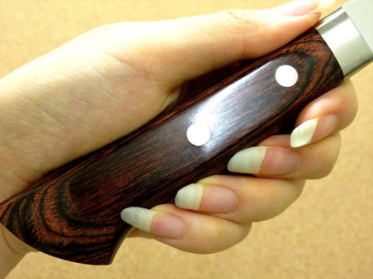 Japanese Masamune Kitchen Santoku Knife 170mm 7 in Bokashi 3 Layers SEKI JAPAN