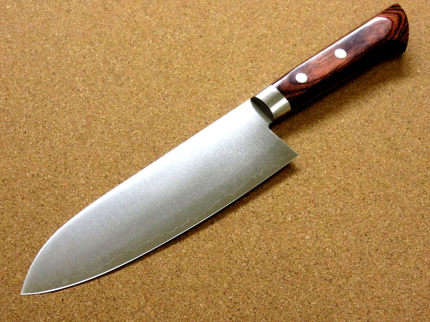 Japanese Masamune Kitchen Santoku Knife 170mm 7 inch Hamon 3 Layers SEKI JAPAN
